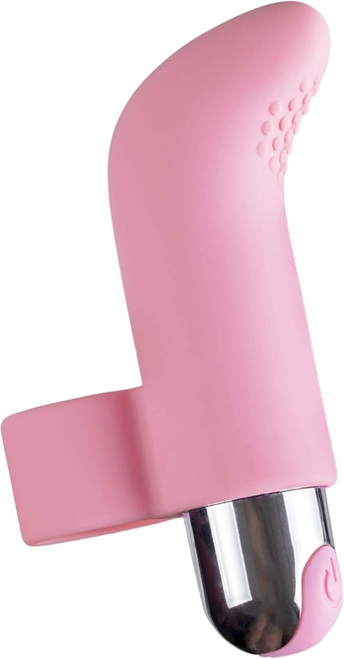 Adam and Eve 10 Function Silicone Rechargeable Finger Vibrator, 10 Speed Adjustable Stimulator, Insertable Bullet Sex Toy for Women, Waterproof Powerful Vibrations, Compact 3.39 Inch Design