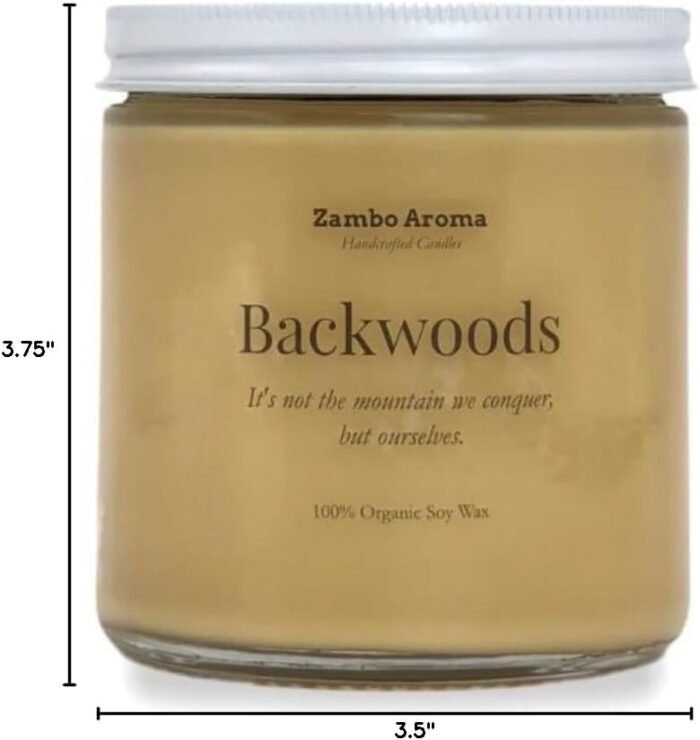 Backwoods Candle | Handmade by Zambo Aroma | 100% Soy Wax Candle | Smoke & Odor Remover - Image 3