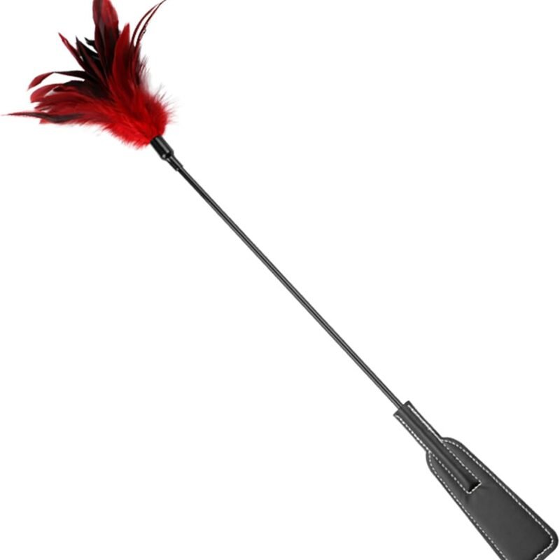 Feather Tickler Sex Spanking Paddle Double Ended BDSM Paddles Sex Restraints SM Games Play Fetish Flirting Kinky Erotic Adult Sexual Toy Games for Women Men Couple Cosplay Role Play