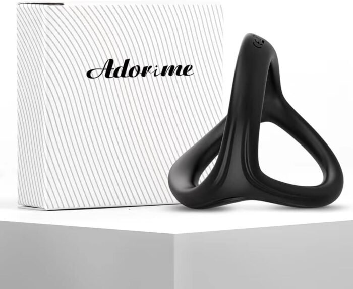 Silicone Penis Ring for Men, Adorime 3 in 1 Ultra Soft Stretchy Cock Ring Penis Enlargers Erection Tool, Sex Toy for Men - Image 6