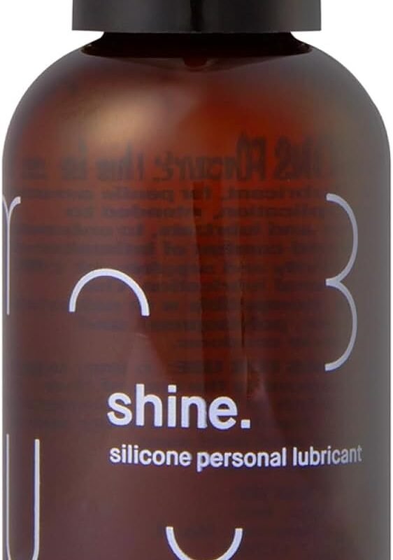Maude Shine Silicone Personal Lubricant - Long-Lasting, Non-Sticky Silicone Lube - Hypoallergenic + Fragrance-Free Personal Lube for Women, Men and Couples - Safe for Use with All Condoms (2 fl oz)