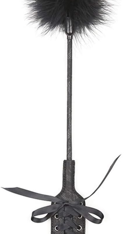 Handmade PU Leather Feather Tickler Spanking Whip Paddle Cosplay Costume Set Toys for Women and Men