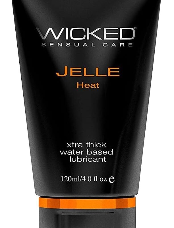 Metrol Jelle Heat Water Based Anal Personal Lubricant Gel 120ml (Warming Sensation, Extra Thick Super Glide, Glycerin Free)
