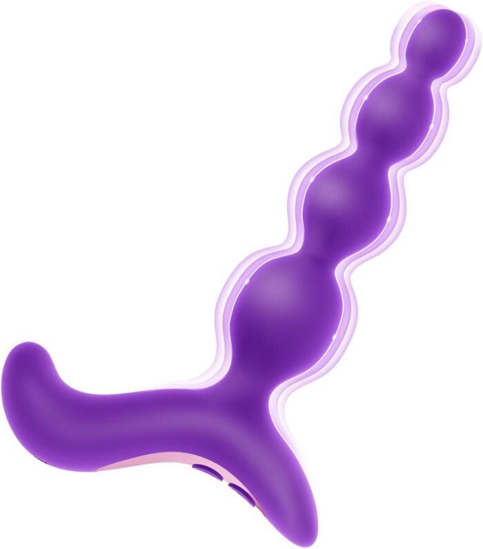 Vibrating Anal Beads Butt Plug - Sex Toys for Women and Men Anal Vibrator, Anal Toys Wand Prostate Massager, Adult Toys Vibrater Sex Novelties G Spot Dildo Sexual Pleasure Tools for Couples (Purple)