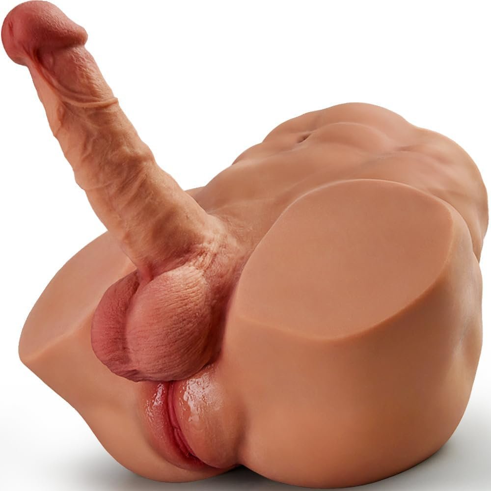 11.7 LB Shemale Sex Dolls with Huge Dildo, 3 in 1 Male Masturbator Doll Trans Sex Toys with Curved Vagina Tight Anal Hole, 6.7'' Realistic Cock Unisex Sex Doll Stroker Adult Sex Toy for Men and Women