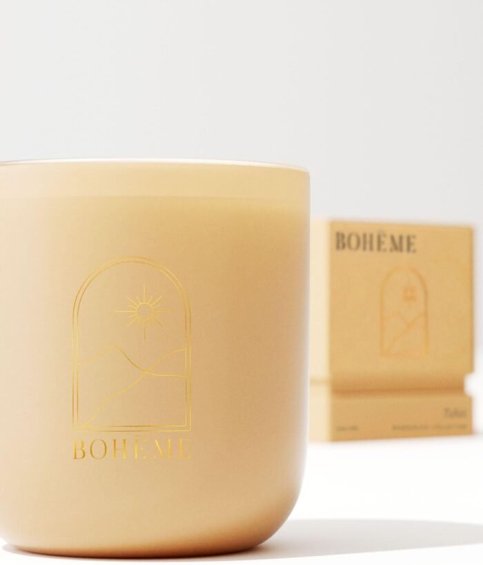 BOHEME Wanderlust Jar Candle, Tahiti, 8.5 oz. (240 g) - Scents of Hibiscus Lear, Ozone, and Sea Salt - Naturally Derived Wax, No Lead, Clean Burning, Phthalate Free, Vegan, Sustainable, USA Made - Image 4
