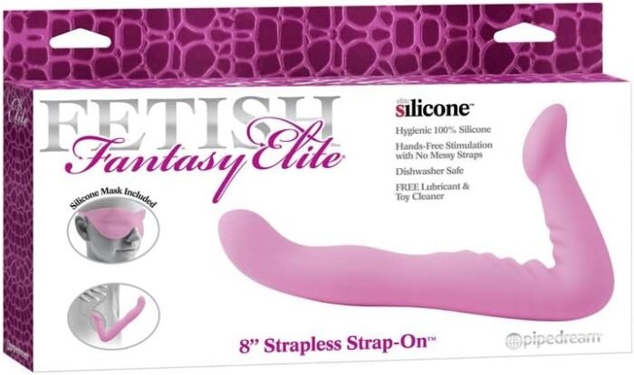 Fetish Fantasy Elite Strapless Strap On 8" Pink - Image 2