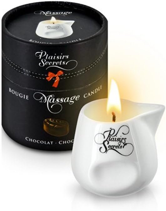 Edible Massage Candle in Ceramic Pot with spout 2.82fl oz (Chocolate)