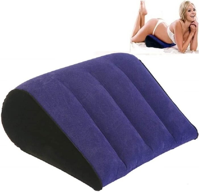 Inflatable Triangle Sex Pillow, Wedge Pillow Body Support for Couple Magic Cushion, Sensual Position Pillow is Designed to Enhance Connection and Comfort for Couples (Black) Sweater va