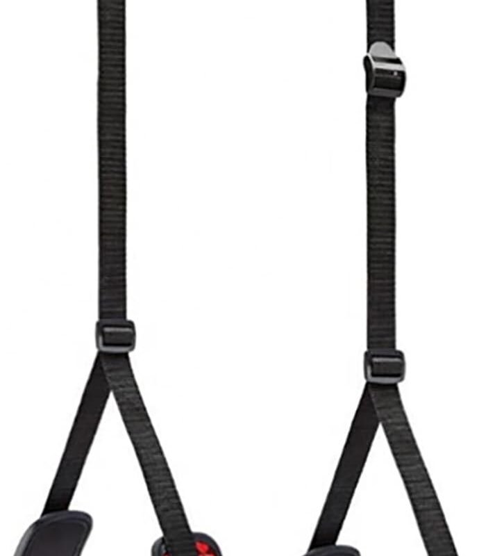 Sex Rope Adjustable PU Leather Leg Straps Ankle Cuffs Adults Wrist Leg Spreader BDSM Restraints Gear & Accessories Set Sex Toys Play for Couples (Red)
