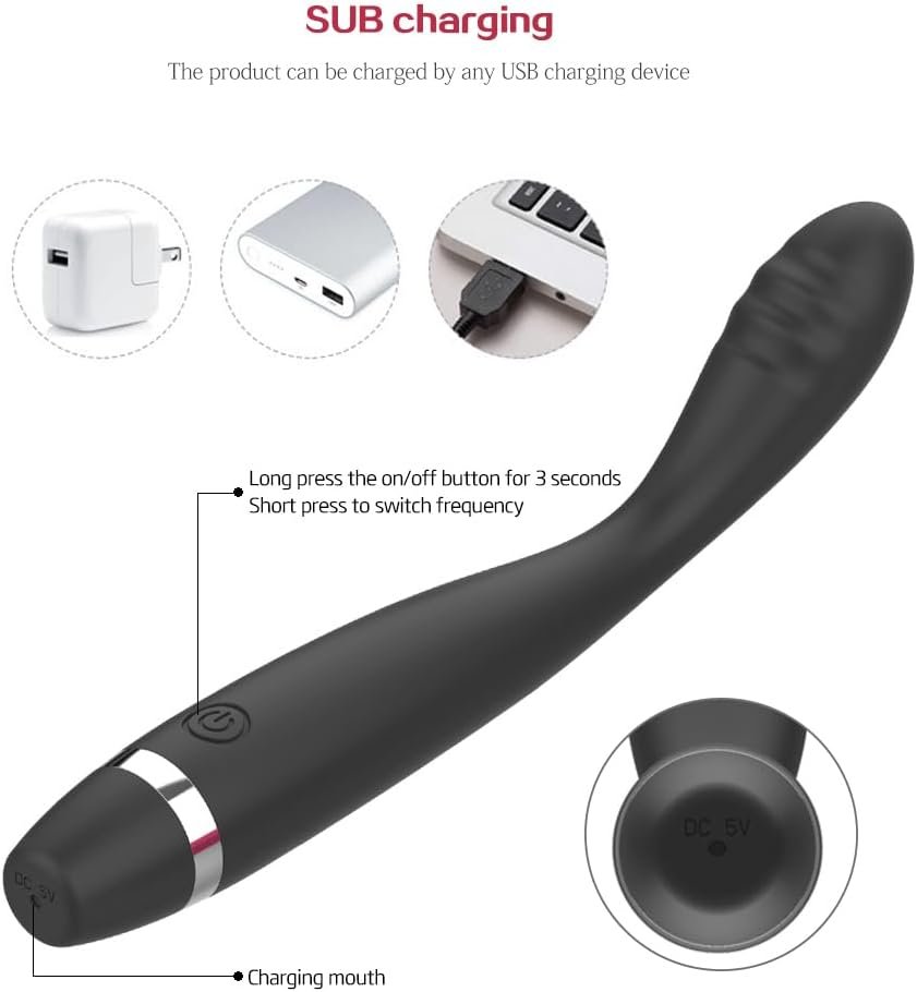 10 Modes Quiet Powerful Massage Stick for Women Relaxion Pleasure,Waterproof Rechargble Handheld Electric Travel Pocket Portable Massage QB251132 - Image 4