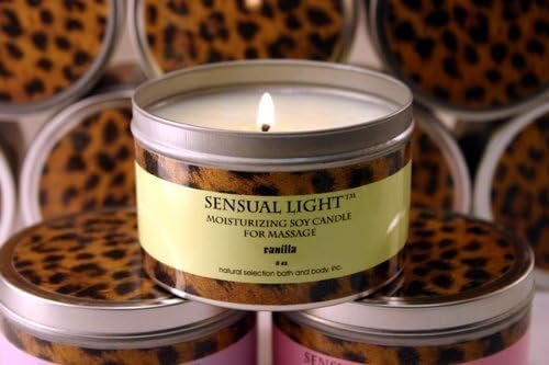 8 oz Sensual Light Massage Candle - Love's Sweet Kiss