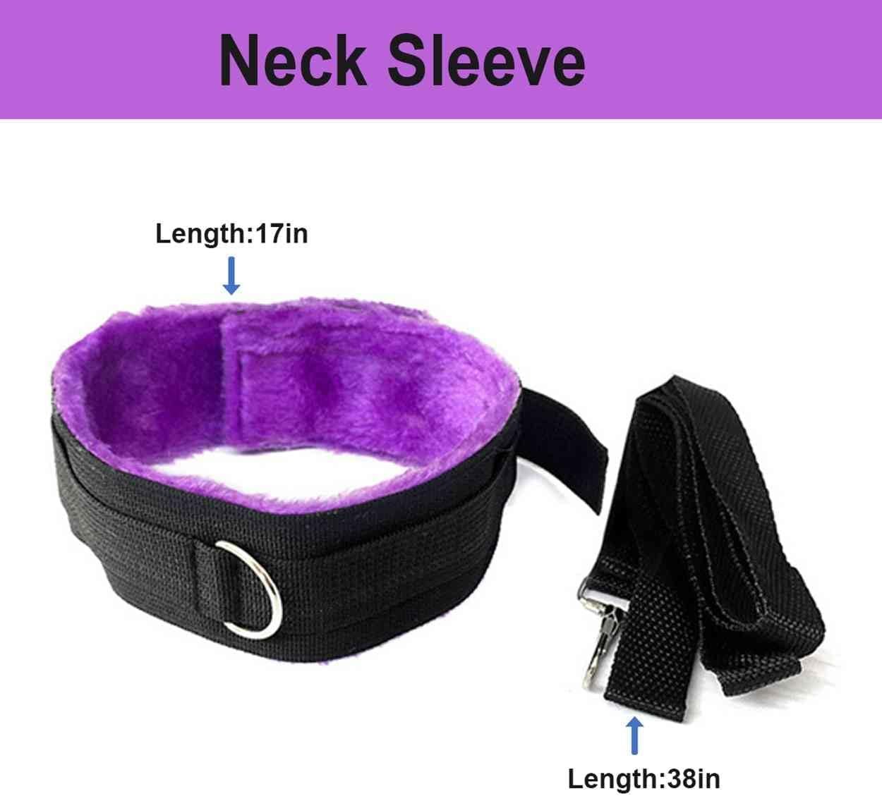 BDSM Sex Bed Bondage Restraints Kit for Couples King Bed for Ankle and Wrist Bar Women Sex Resistance Bands Bed for Neck Ankle Straps Sex Handcuffs Hand Cuff Bracelets Set for Adults Bedroom Sweater - Image 7