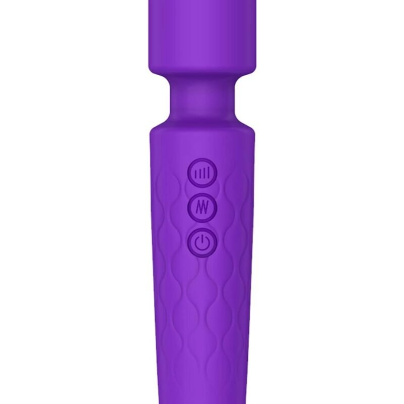 Vibrator for Women, Rechargeable Personal Wand Massager, G Spot Clitoris Stimulation, 20 Vibration Modes & 8 Speeds, Water-Resistant Quiet Sex Toy for Her (Purple)