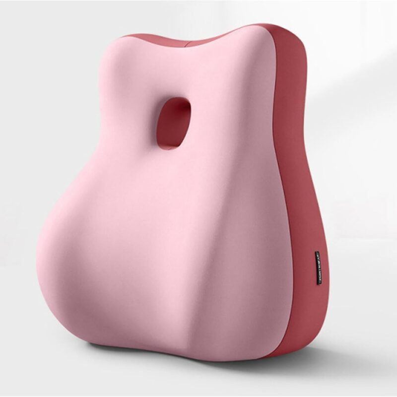 Wedge Pillow Couples, Discreet Wedge Pillow for Couples, BedHead pad Stress for Intimacy Support, Firm Foam Pillow with Washable Cover (Pink)