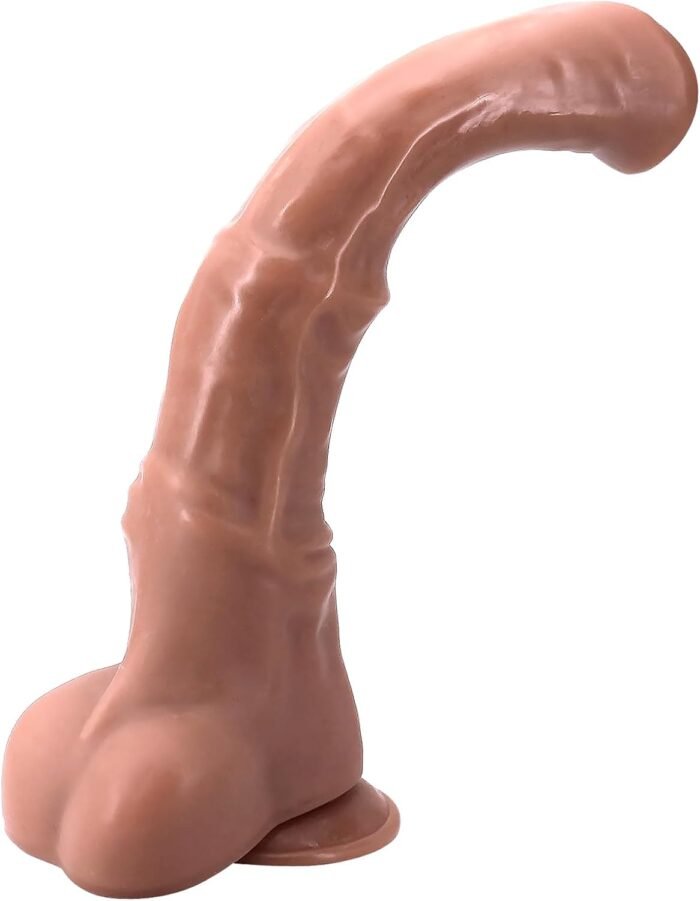 Horse Dildo,Realistic Super Long 15 inch Huge Thick Thrusting Dildos Anal Sex Toy with Suction Cup Adult Toy for Men Gay Anal Play Sex Pleasure(Brown) - Image 7