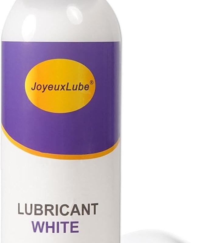 Water-Based White Lube 8 fl. oz/240ml Creamy Unscent Natural Gel Glide Lubricant Long Lasting Smooth Slippery for Men Women Couples with Discreet Package