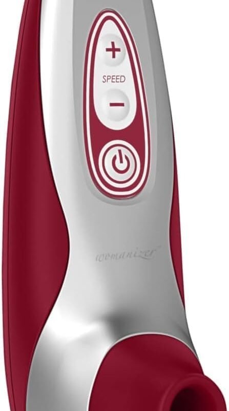 Womanizer Pro40 Clitoris Vibrator Sex Toy | Clit Stimulator with 6 Suction Speeds | Vibrating Dildo Adult Toys for Women | Clit Sucker Sexual Pleasure Tools for Women | Personal Massager | Red