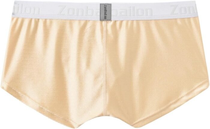 ZONBAILON Mens Sexy Bulge Enhancing Pouch Underwear Boxer Briefs Pack Short Leg Ball Pouch Tagless Silk Trunk - Image 5