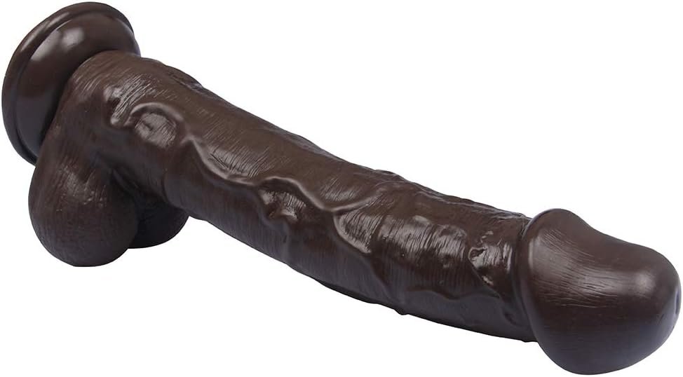 10.8 inch Realistic Dildo Adult Sex Toy,Silicone Dildo Huge Penis with Powerful Suction Cup for G-spot Vagina Anal Sitimulation,Big Black Cock Thick Anal Dildos Sex Toys for Women - Image 8