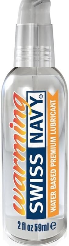 Swiss Navy Premium Warming Water-Based Lubricant & Lubricant Gel for Couples, 2 Oz.