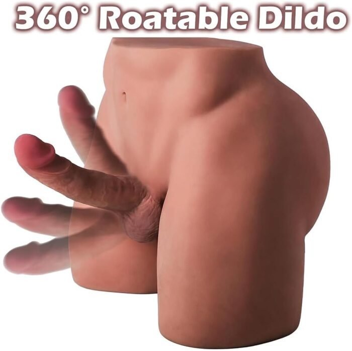 36.5 LB Male Torso Sex Doll for Women - Womens Realistic Sex Doll Torso with Tight Anus & 7 Inch Flexible Bendable Riding Big Dildo & 5.91 Inch Anal Depth, Lifelike Butt Masturbator Gay Adult Sex Toys - Image 3