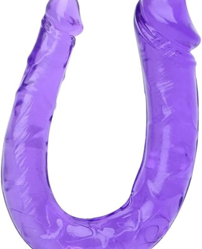 Lifelike Dildo Double Dong Big Penis for Women, G-spot Stimulation Realistic Dildo Double Side 2 Head Dildo, Adult Sex Toy for Anal Vaginal Play Anus Stimulator for Women Lesbian Gay Man Couples