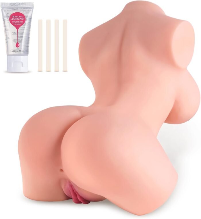 12LB Sex Doll Torso Male Masturbator - Pocket Pussy Silicone Doll with Realistic Vagina Anal Big Breasts, Realistic Female Torso Hands Free Male Masturbator, Adult Sex Toys, Pleasure for Men