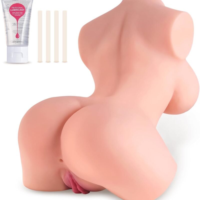 12LB Sex Doll Torso Male Masturbator - Pocket Pussy Silicone Doll with Realistic Vagina Anal Big Breasts, Realistic Female Torso Hands Free Male Masturbator, Adult Sex Toys, Pleasure for Men