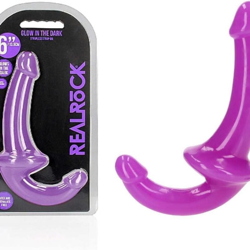 Realrock GITD 6in StraplessStrapOn NePur REA147GLOPUR