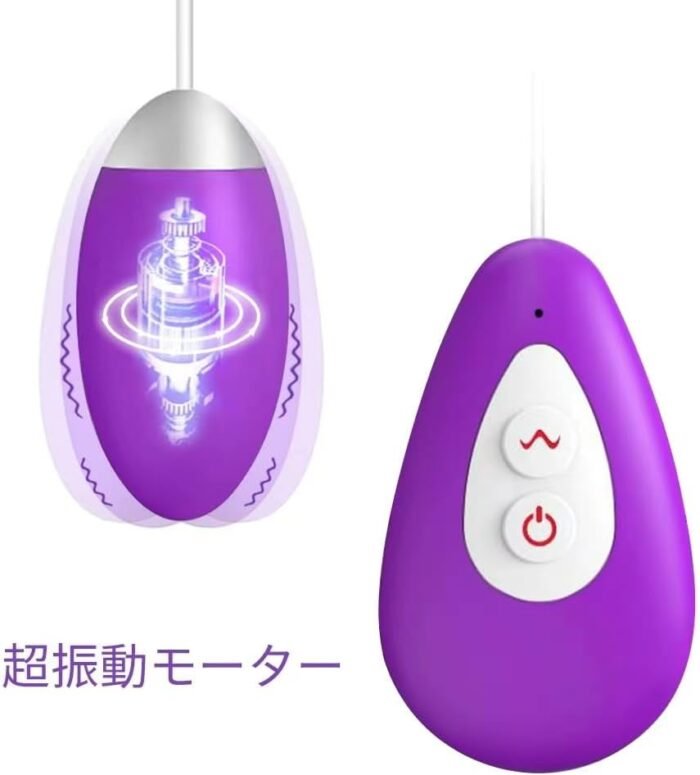 Bullet Vibrator with G-Point 10 Frequency Remote Control, LvBerGer Adult Products, Silicone Mini Bullet Vibrator for Women and Men Adult Sex Toys (Purple Jumping Egg)