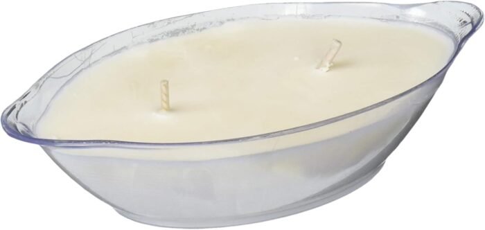 The Eco-Friendly & All-Natural Fuzu Massage Candle, Oil & Skin Moisturizer - Dual Wicks and Pour Spouts - Fiji Dates & Lemon Peel, 4 fl oz