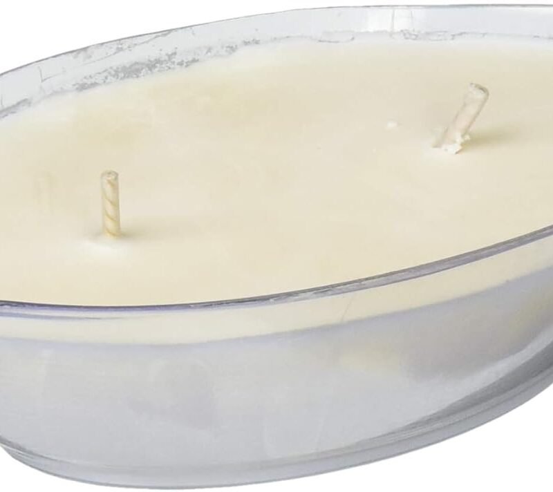 The Eco-Friendly & All-Natural Fuzu Massage Candle, Oil & Skin Moisturizer - Dual Wicks and Pour Spouts - Fiji Dates & Lemon Peel, 4 fl oz