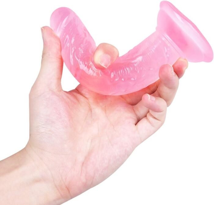 Mini 5.3 Inches Realistic Dildo for Beginners, Anal Dildos Lifelike Fake Penis for Women/Men/Gay, Adult Sex Toys for G spot Stimulator Anal Plug Training Sets (Pink) - Image 4