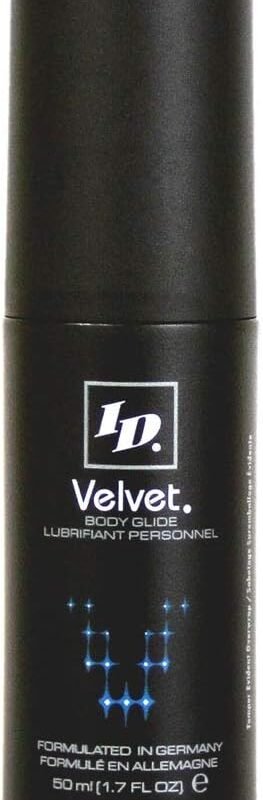 ID Velvet Silicone Based Personal Lubricant 1.7 Fl Oz – Sensual Luxury - Long Lasting Silicone Lube for Men Women and Couples Lube, Made in USA by ID Lubricants
