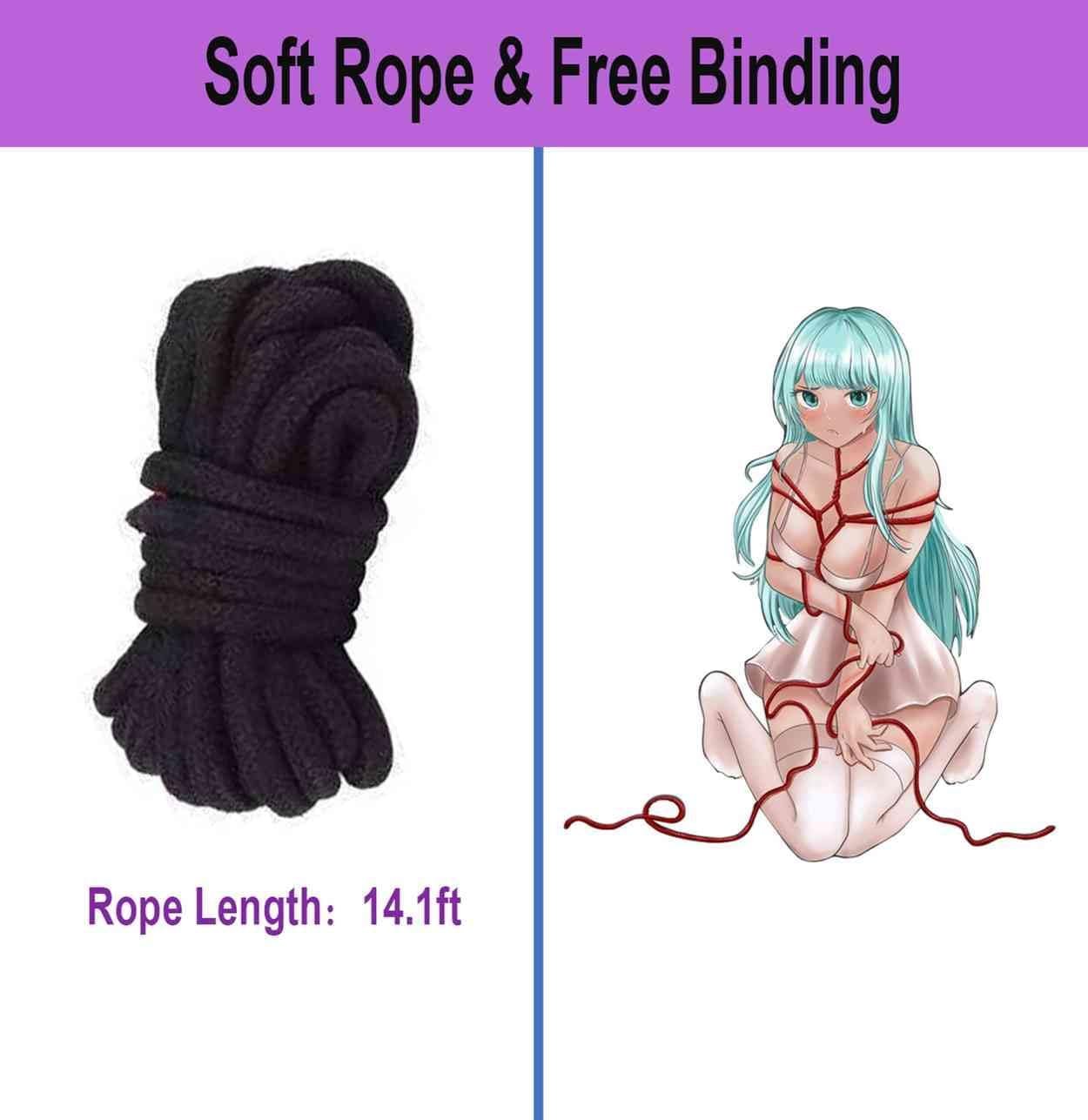 BDSM Sex Bed Bondage Restraints Kit for Couples King Bed for Ankle and Wrist Bar Women Sex Resistance Bands Bed for Neck Ankle Straps Sex Handcuffs Hand Cuff Bracelets Set for Adults Bedroom Sweater - Image 2