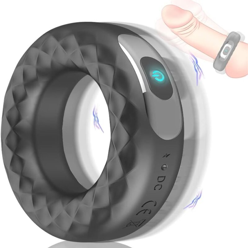 Cock Ring Vibrating Penis Rings Adult Male Sex Toy with 10 Vibration Modes Male Delayed Orgasm Toys for Men G spot Vibrator Dildo Sex Toys & Games for Couples