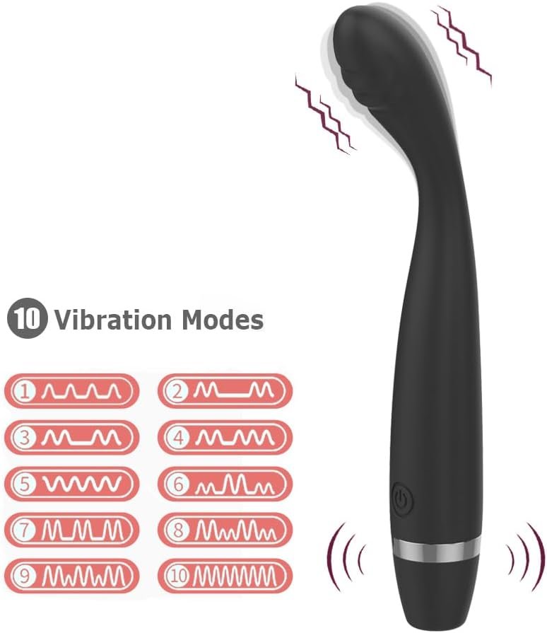 10 Modes Quiet Powerful Massage Stick for Women Relaxion Pleasure,Waterproof Rechargble Handheld Electric Travel Pocket Portable Massage QB251132 - Image 2