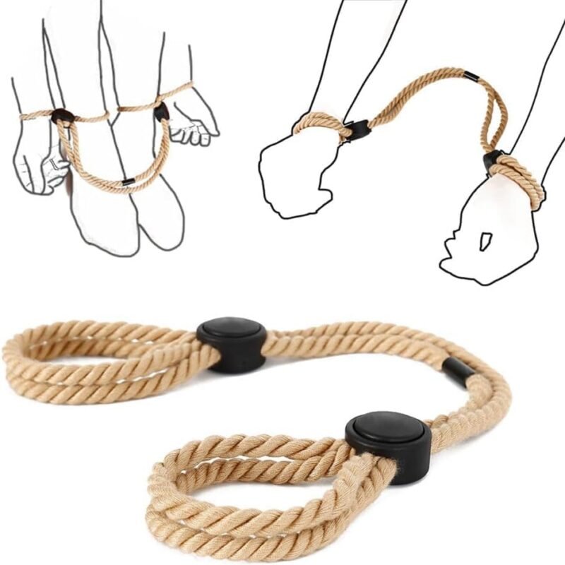 Bed Straps Restraints Bindage Kit Adjustable Sex King Wrist and Ankle Restraints Bondaged Rope Cord & Rope - Sex Ties for Ankles and Wrists Sex Resistance Bands with Ankle Strap BDSM Sweater 0227-Q02