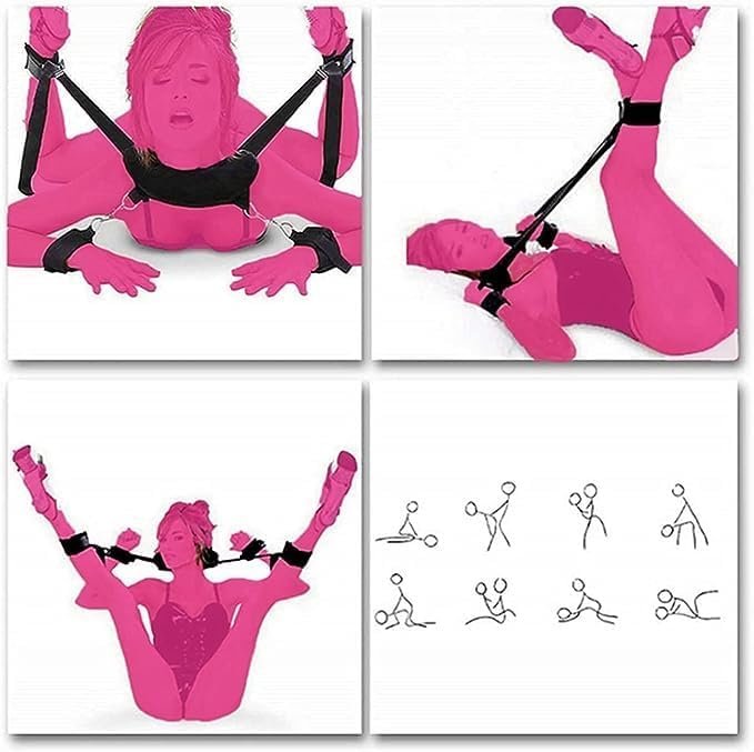 Sex Resistant Ties Up Legs Arms Soft Sexy Handcuffs BDSM Bondaged Rope Cord & Rope Straps Toys Bed Restraint for Queen Size Bed Restaurants Sex Tie Sex Hand Ties for Women Sweater 06L - Image 2