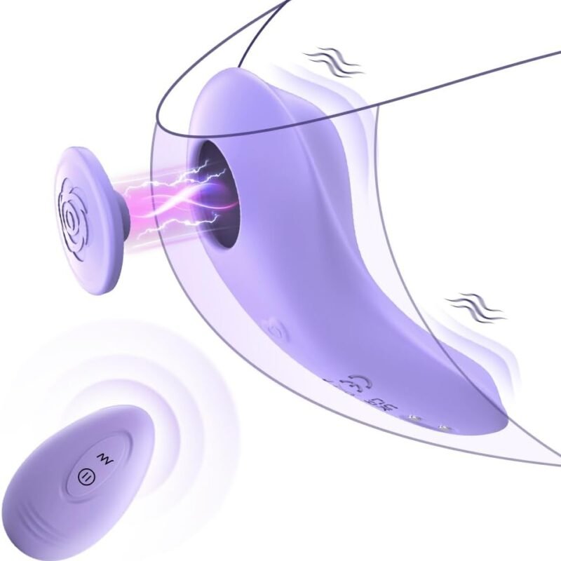 Remote Control Wearable Panty Vibrator - G Spot Butterfly Vibrator with Remote for Clit Stimulation, Dual Motors Mini Vibrator with Magnetic Clip 9 Vibrations, Women Adult Sex Toys for Female Couples