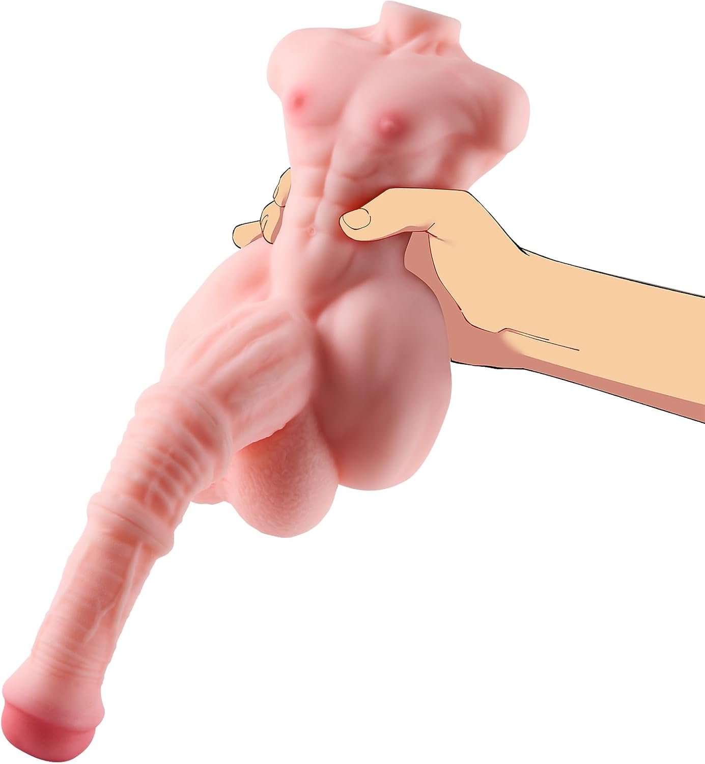 1.7lb Mini Sex Doll for Men Pocket Pussy Masturbator Toy, Gay Fleshlight Sex Toy Stroker 3D Realistic Lifelike Mini Dildo Anal masturbators, Male Sex Toys Masturbation and Orgasm (Pink) - Image 6