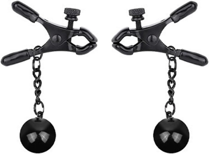 BDSM Kit Sex Bondage Restraints 4PCS Sets with Adjustable Handcuffs Collar Nipple Clamps Blindfold Adult Games Sex Toys for Men Women and Couples Foreplay - Image 5