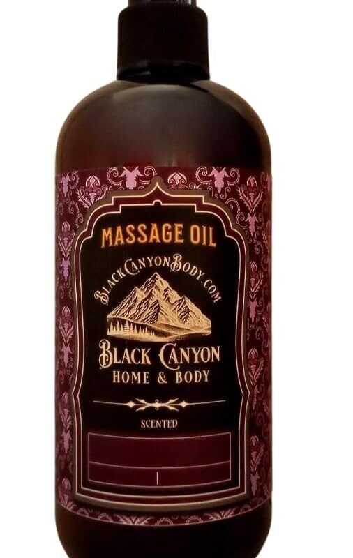 Black Canyon Dragon Fruit & Hibiscus Scented Massage Oil, 12 Oz