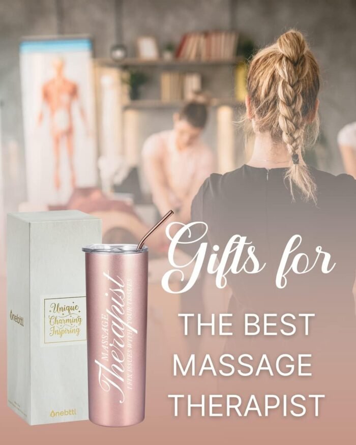 Onebttl Massage Therapist Gifts for Women, Gifts for Massage Therapist on Therapeutic Massage Awareness Day and Birthday, 20 oz Stainless Steel Tumbler - I FIX ISSUES WITH YOUR TISSUES - Image 5