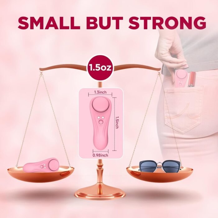 Remote Control Vibrator for Mini Panties with Magnetic Clip, Adult Sex Toys for Women with 7 Vibration Modes, Waterproof Wearable Panty Vibrator for Couples, Female Mini Clitoral Vibrator - Image 5