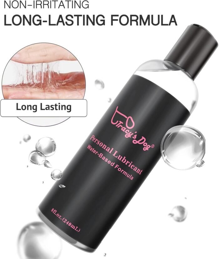 Tracy's Dog Water Based Lube, Lubricant for Men, Women & Couples 8oz (2 Pcs) - Image 3