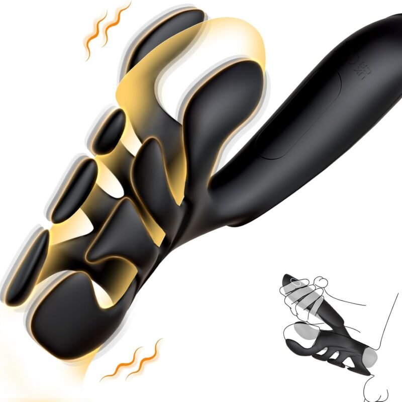 Sex Toys for Men, Male Sex Toy Penis Training Vibrator with 10 Vibrating Modes, Male Masturbator Handheld Penis Extender & Prolong Endurance Adult Toys for Men, Adult Sex Toys & Games