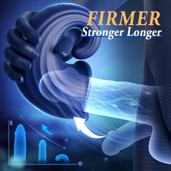 7 Strong Vibrating Penis Vibrator Male Masturbator, Glans Penis Training Vibrator with Diverse Particle Textures, UNINHIBIBY Male Penis Trainer Sex Toy for Men Masturbation - Image 3