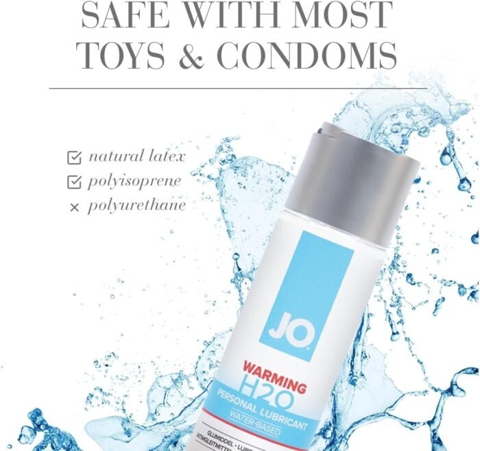 JO H2O Warming Lubricant, Invigorating Sensation Lube for Men, Women and Couples, 4 Fl Oz - Image 5